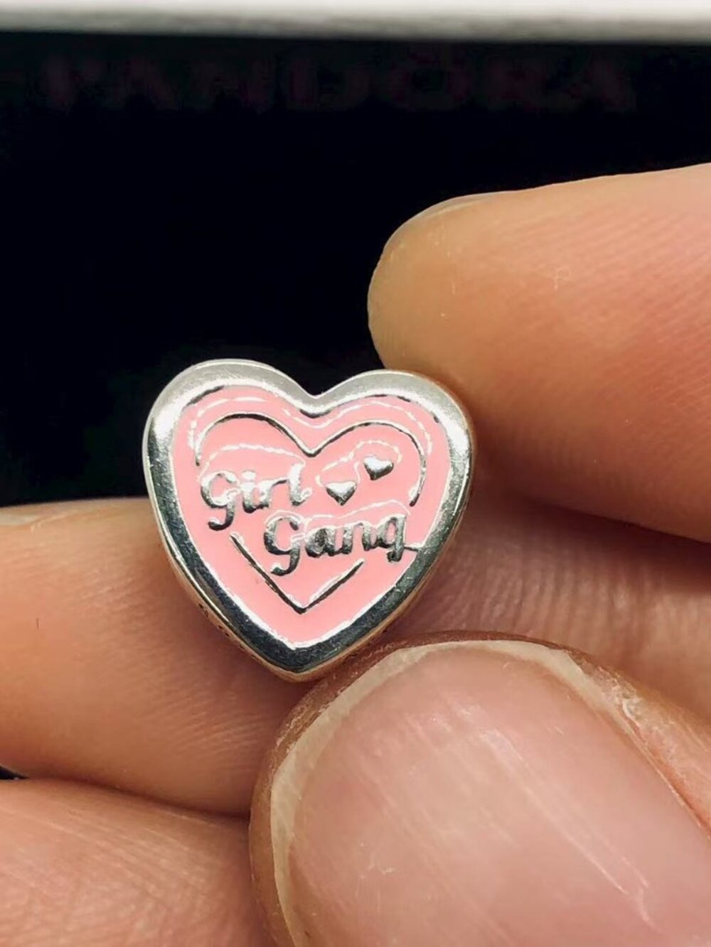 ✨🔥Pandora Engravable Girl Gang Heart Charm s925 Sterling silver